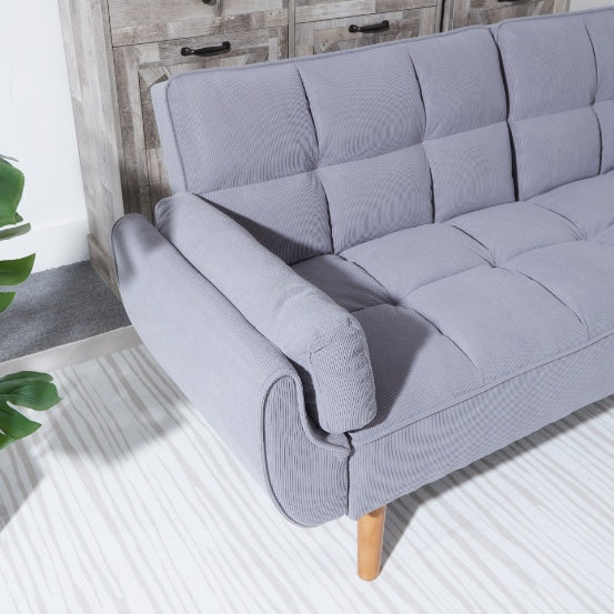 2064 Corduroy Sofa  Sofa Bed-Smoke Gray - GimmeWarehouse