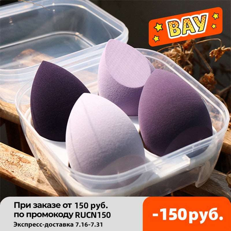 4pcs Cosmetic Puff Foundation Powder Sponge Beauty Accessories - GimmeWarehouse