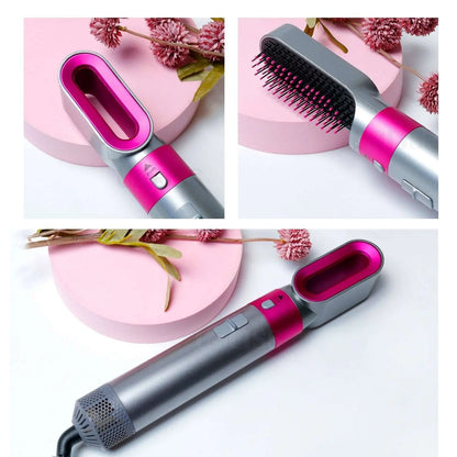 5In1 Hair Dryer Comb Hair Curler - GimmeWarehouse