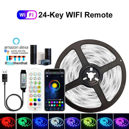 5V USB WIFI Bluetooth Waterproof RGB Stirip lights - GimmeWarehouse