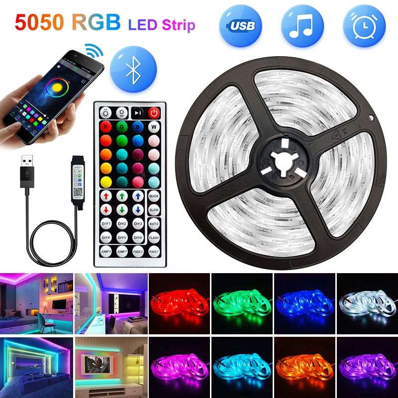 5V USB WIFI Bluetooth Waterproof RGB Stirip lights - GimmeWarehouse