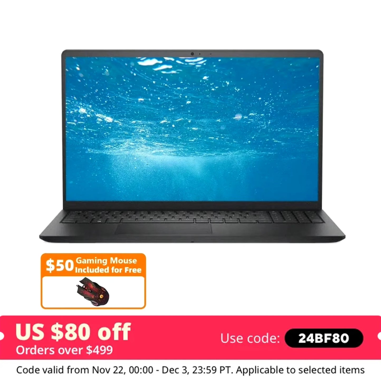 Dell Inspiron 15.6" Business Touchscreen Laptop,Intel Core i5-1235U,64GB RAM,2TB SSD,‎Intel UHD Graphics,with Gaming Mouse