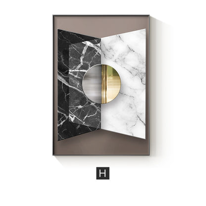 Abstract Geometric Canvas Painting Picture Home Decor Wall Poster - GimmeWarehouse