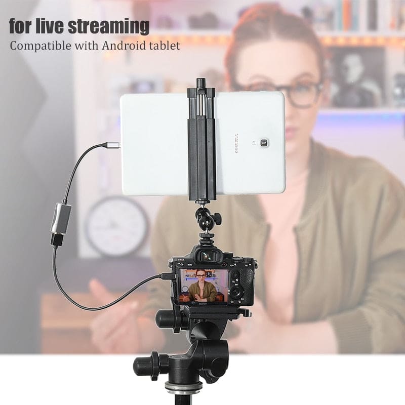 BFOLLOW Android Phone Tablet as Camera Monitor Camcorder HDMI Adapter for Vlog Youtuber Filmmaker DSLR Video Capture Card - GimmeWarehouse