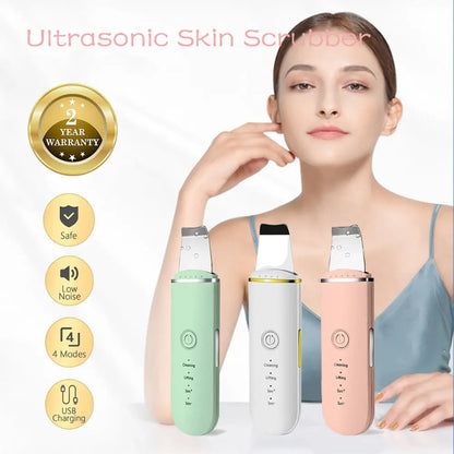 Beauty Ultrasonic Skin Scrubber USB Plug Facial Blackhead Remover Face Massager Skincare Tools Products Face Cleansing Acne Gimme that