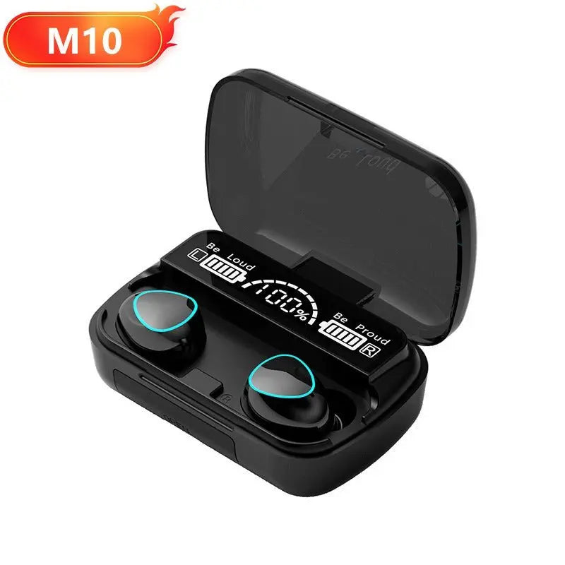 M10M30 Bluetooth Headset High-Capacity Wireless Private Model TWS New F9 Smiley Face Binaural 5.1 Noise Cancellation Gimme that