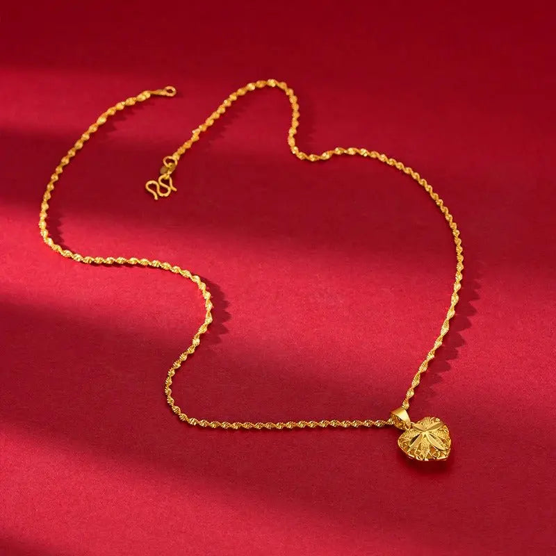 Brass Gold Plated Love Gold Necklace - GimmeWarehouse