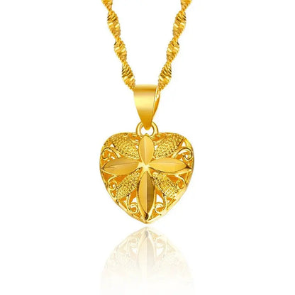 Brass Gold Plated Love Gold Necklace - GimmeWarehouse