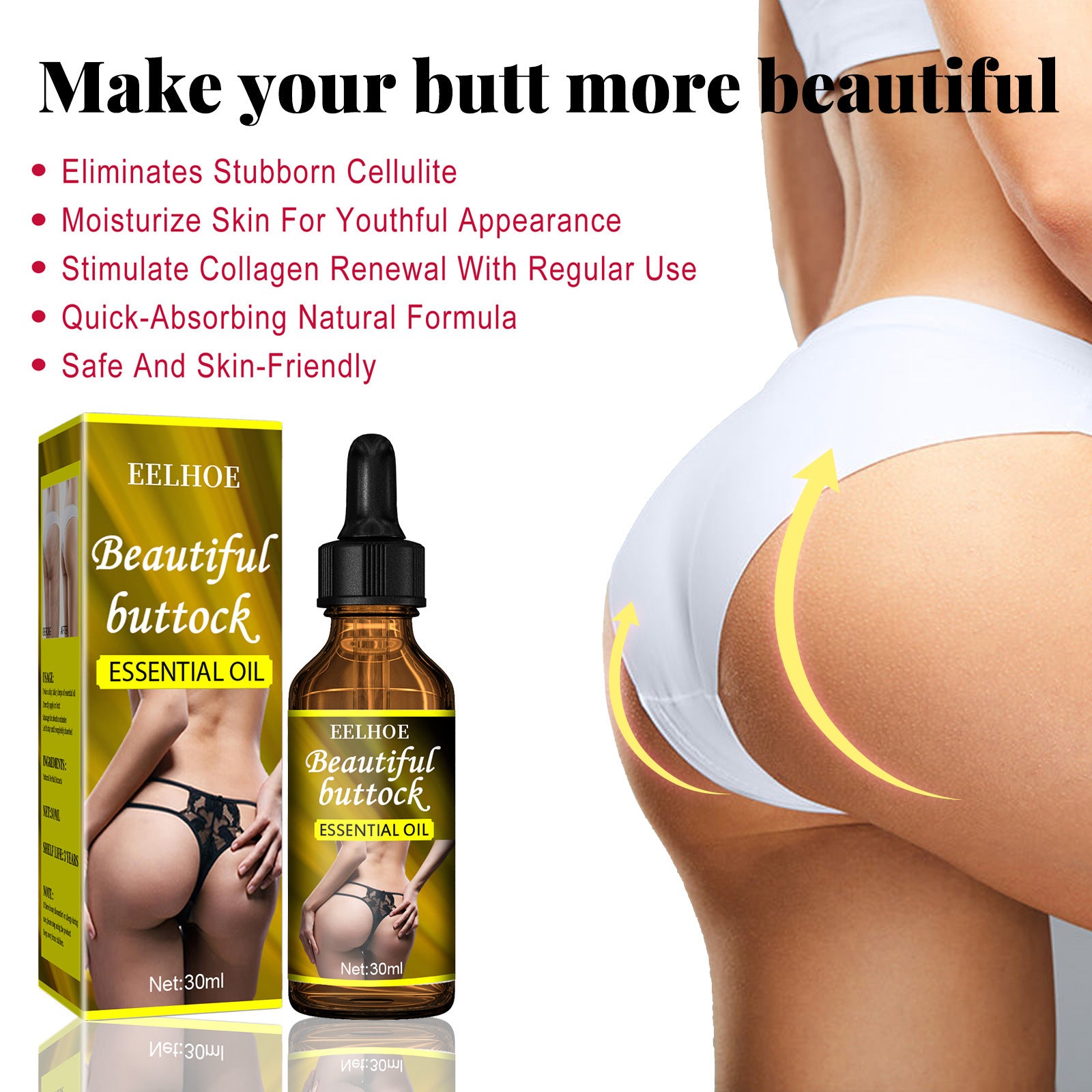 Butt Enlargement Butt Care Oil Big Butt Massage Firming - GimmeWarehouse