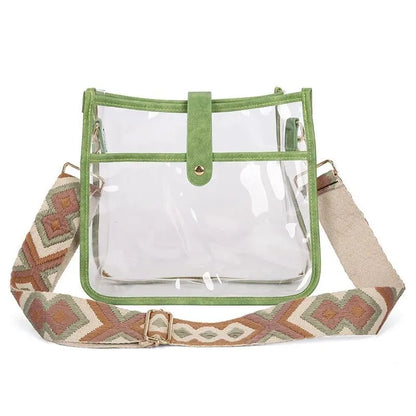 Candy Color Transparent PVC Crossbody Bag - GimmeWarehouse