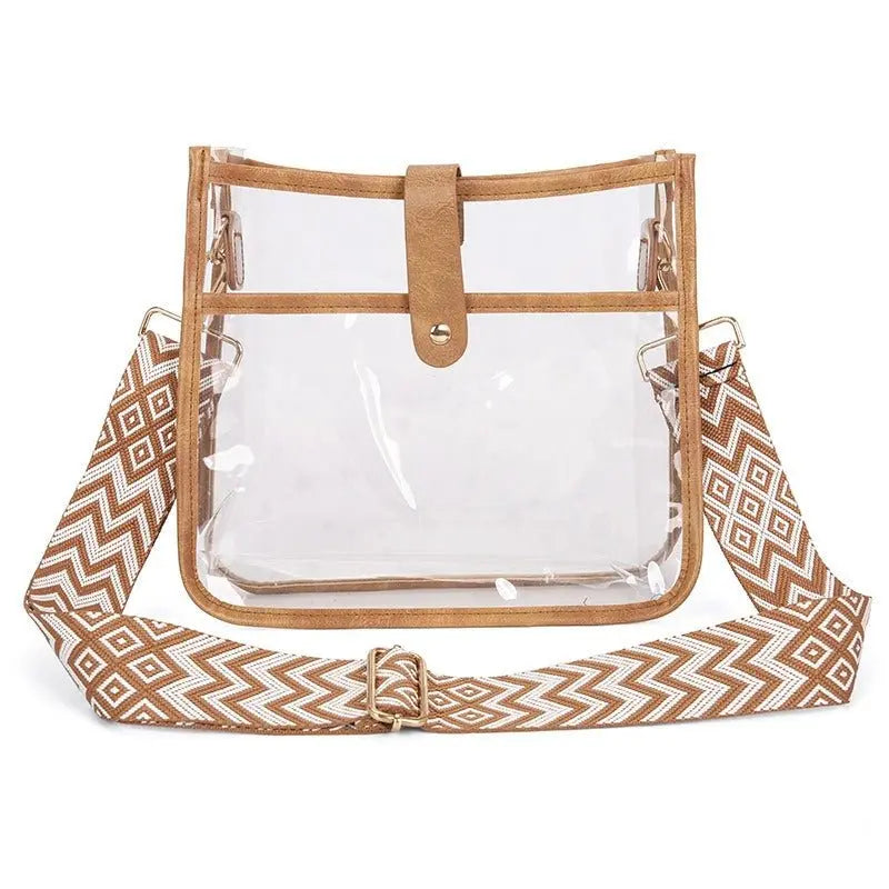 Candy Color Transparent PVC Crossbody Bag - GimmeWarehouse