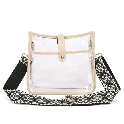 Candy Color Transparent PVC Crossbody Bag - GimmeWarehouse