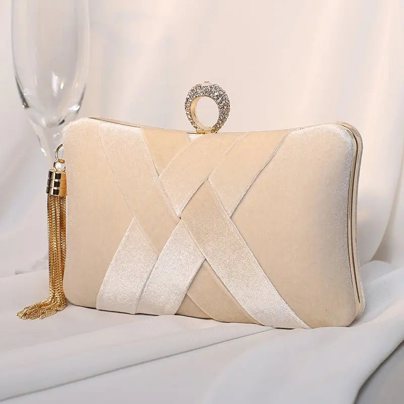 Color Wavy Satin Pillow Shaped HandBag - GimmeWarehouse