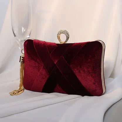 Color Wavy Satin Pillow Shaped HandBag - GimmeWarehouse