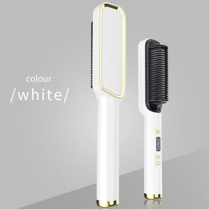 Home Electric Hair Straightening Comb Men And Girls Hairdressing Dual-Use Styling Comb Curling Hair Straightener Gimme that