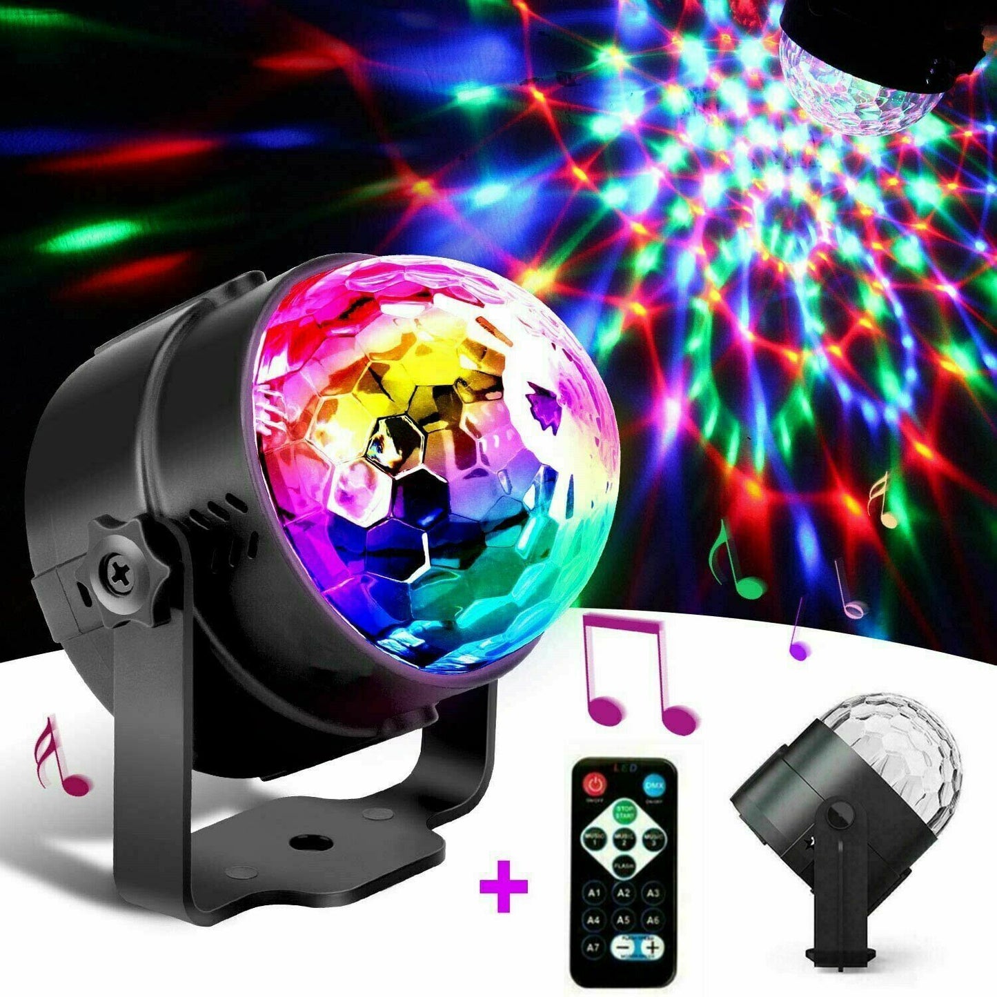 Disco Party Lights Strobe LED DJ Ball Sound Activated Bulb Dance Lamp Decoration - GimmeWarehouse