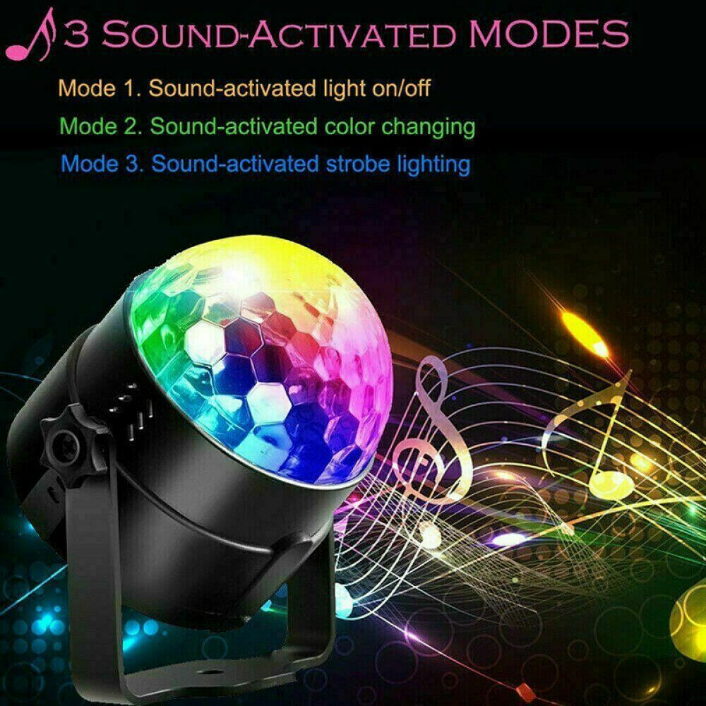 Disco Party Lights Strobe LED DJ Ball Sound Activated Bulb Dance Lamp Decoration - GimmeWarehouse