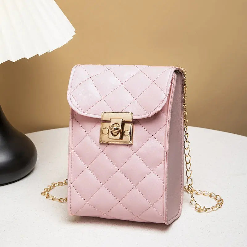 Elegant Color Lingge Crossbody Bag - GimmeWarehouse