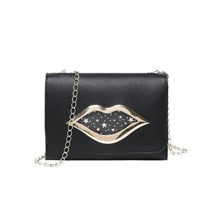 Fashion Lips Square Magnetic Buckle Crossbody Bag - GimmeWarehouse