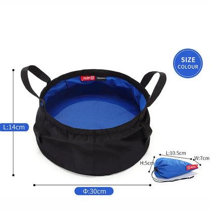 Fishing Basin Portable Travel Laundry Washbasin Foot Bag Bucket Outdoor Travel Basin - GimmeWarehouse