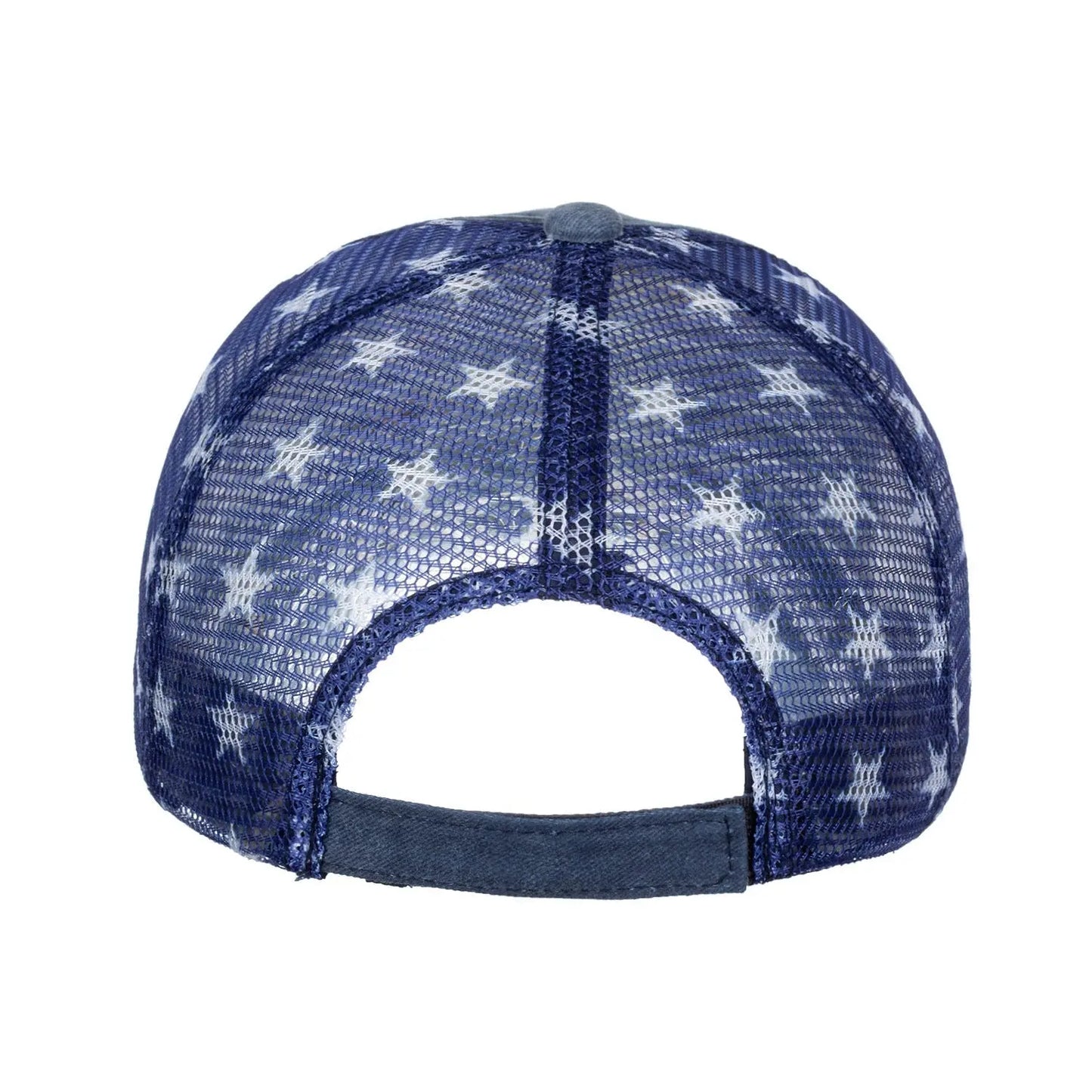 Five-Pointed Star USA Alphabet Mesh Baseball Cap - GimmeWarehouse