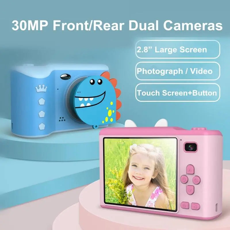 2.8 Inch HD Dual-Camera Children's Digital Camera Mini Small SLR Can Take Pictures Interest Toy Gift eprolo