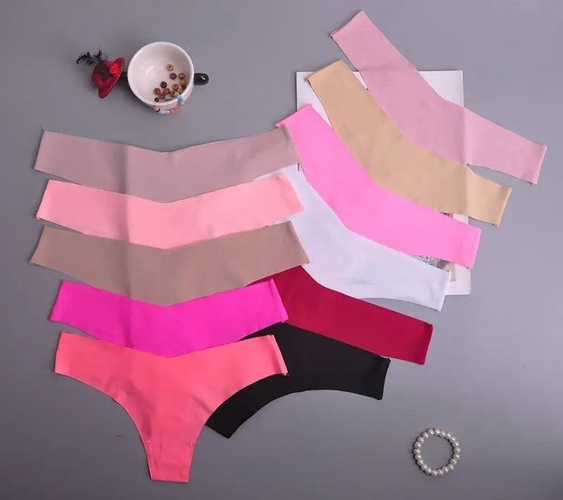 Hot Silk Sexy Women Thongs g string Seamless Panties Female Underwear Tanga Panties Low-Rise Lingerie Panty Intimates 3pcs ac125 Gimme that