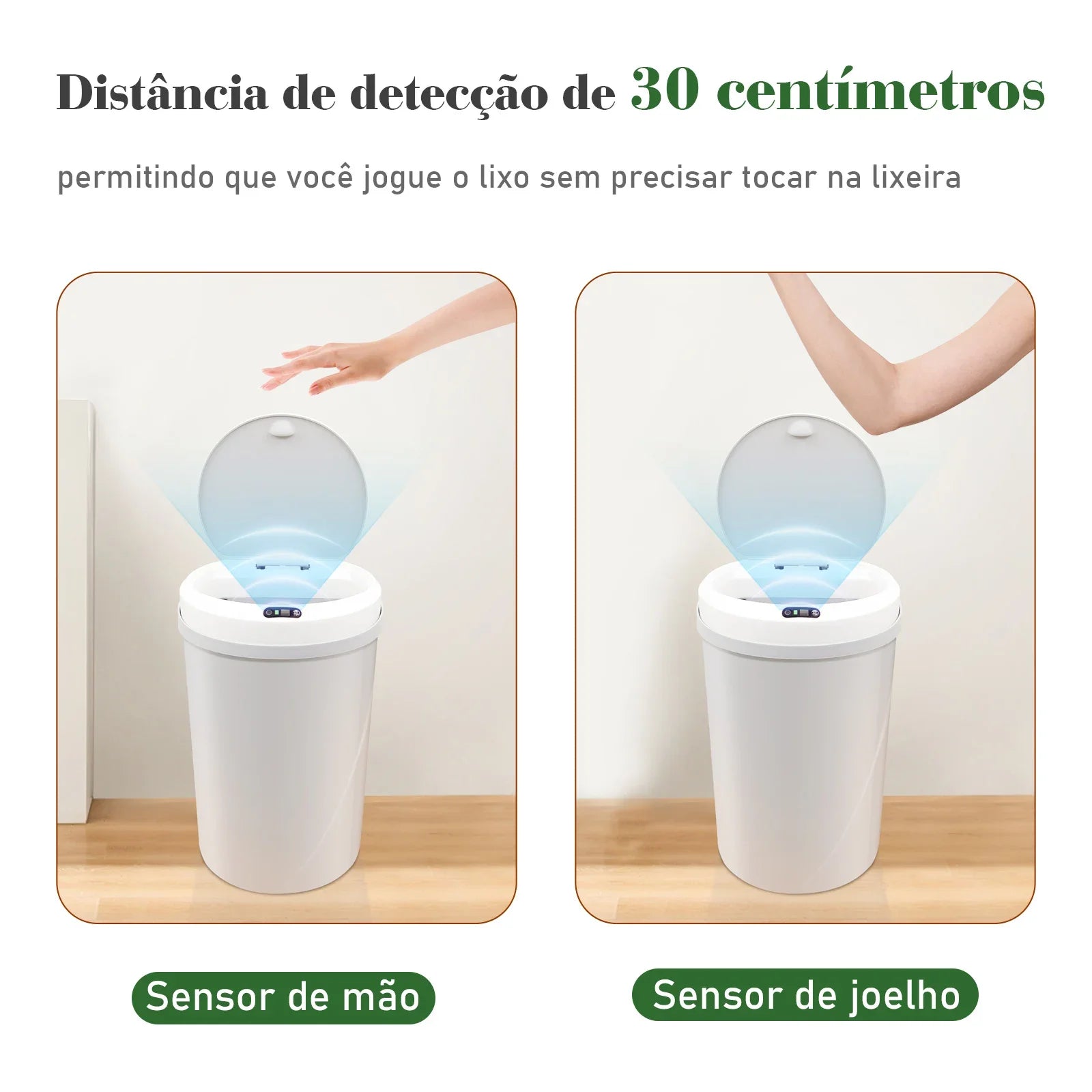 Hot Smart Automatic Touch Sensor Garbage Can Plastic Trash Can Kitchen Toilet Bedroom Cans Room Be Household Capacity 12L - GimmeWarehouse