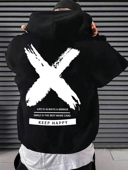 Inpirational Quote Stay Happy Hoodie - GimmeWarehouse