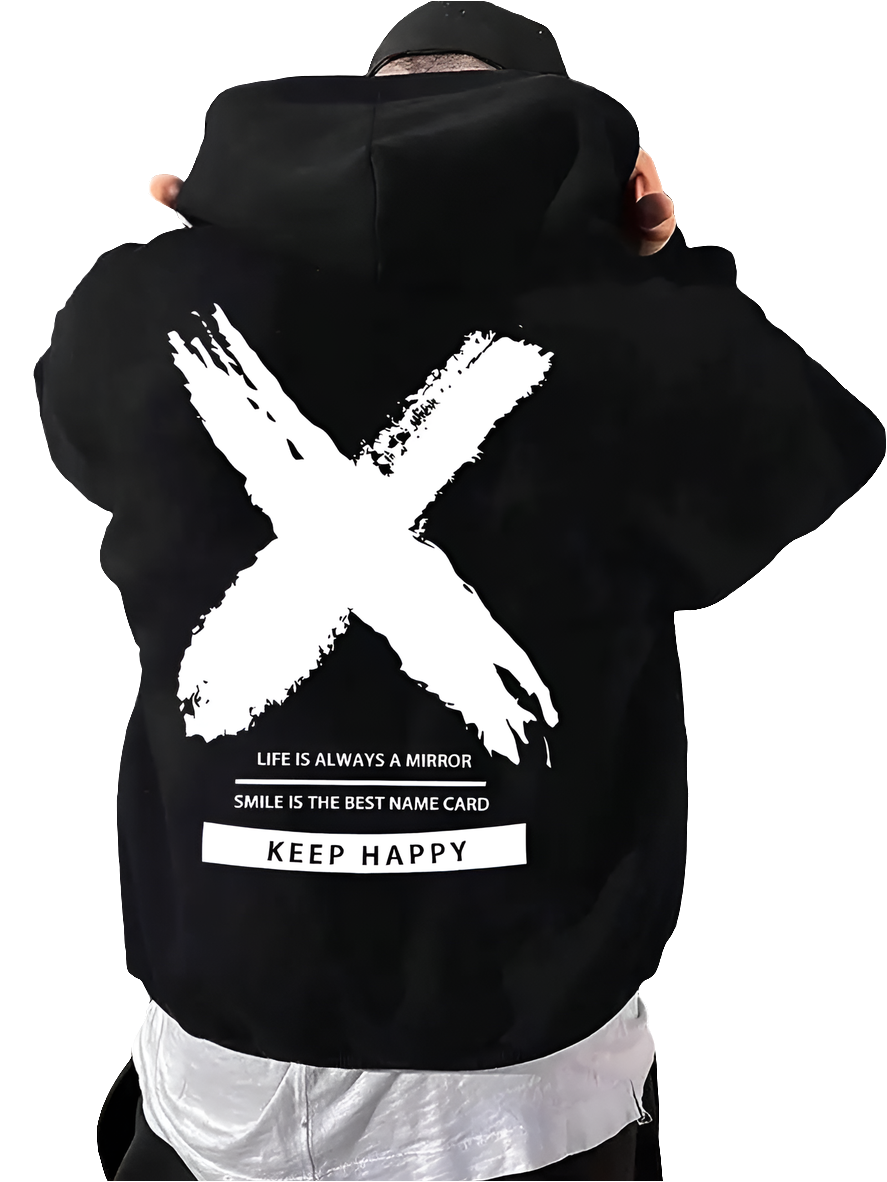 Inpirational Quote Stay Happy Hoodie - GimmeWarehouse