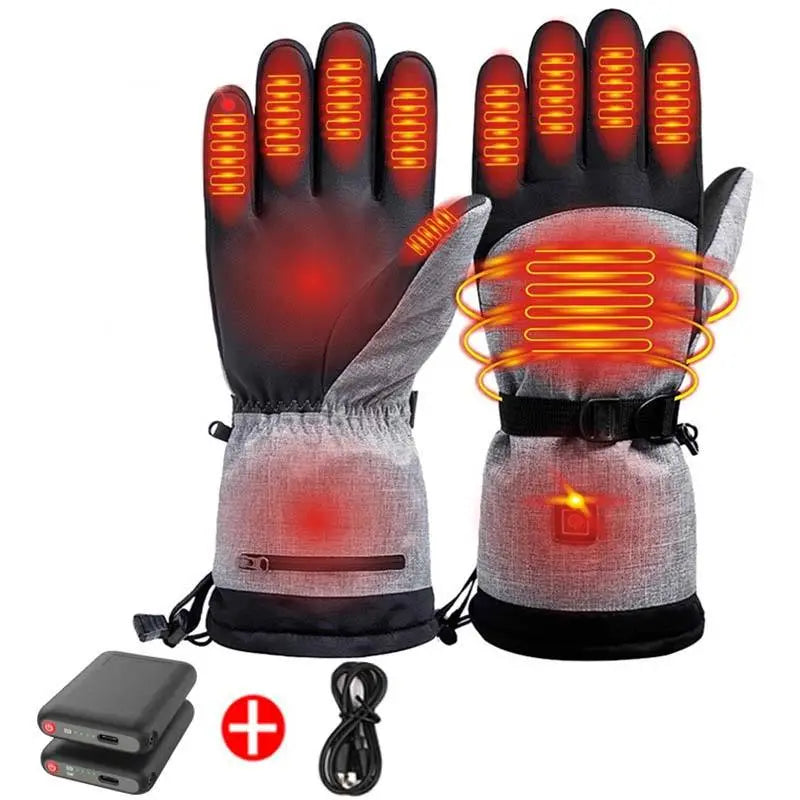 Intelligent Touch Warm Waterproof Outdoor Electric Heating Gloves - GimmeWarehouse