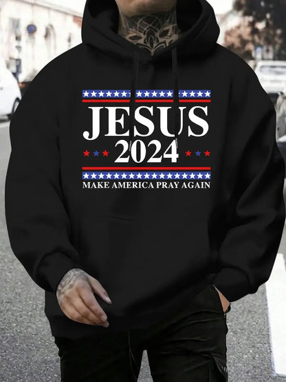 Jesus 2024 Inspirational Quote Hoodie - GimmeWarehouse