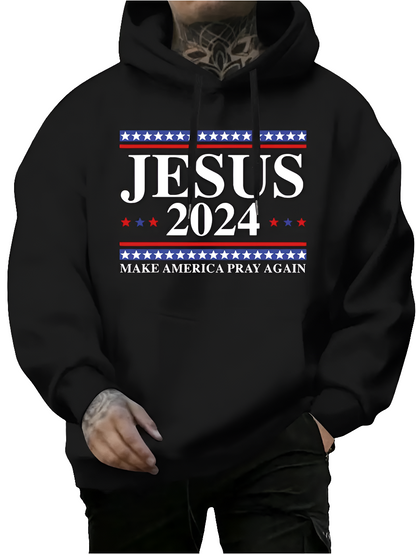 Jesus 2024 Inspirational Quote Hoodie - GimmeWarehouse