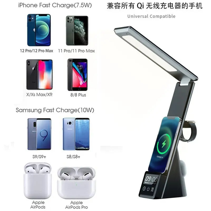 LED Desk Lamp Wireless Charger - GimmeWarehouse