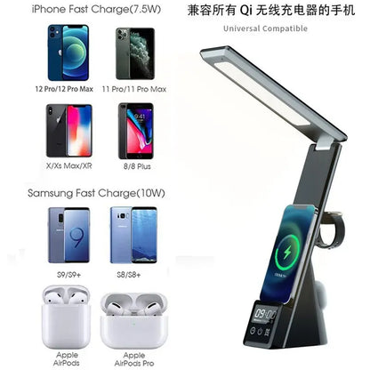 LED Desk Lamp Wireless Charger - GimmeWarehouse