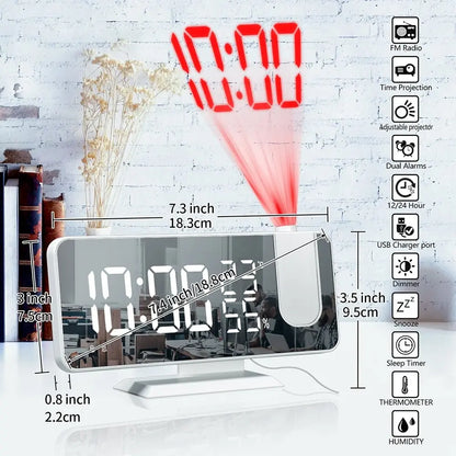 LED Digital Projection Clock - GimmeWarehouse