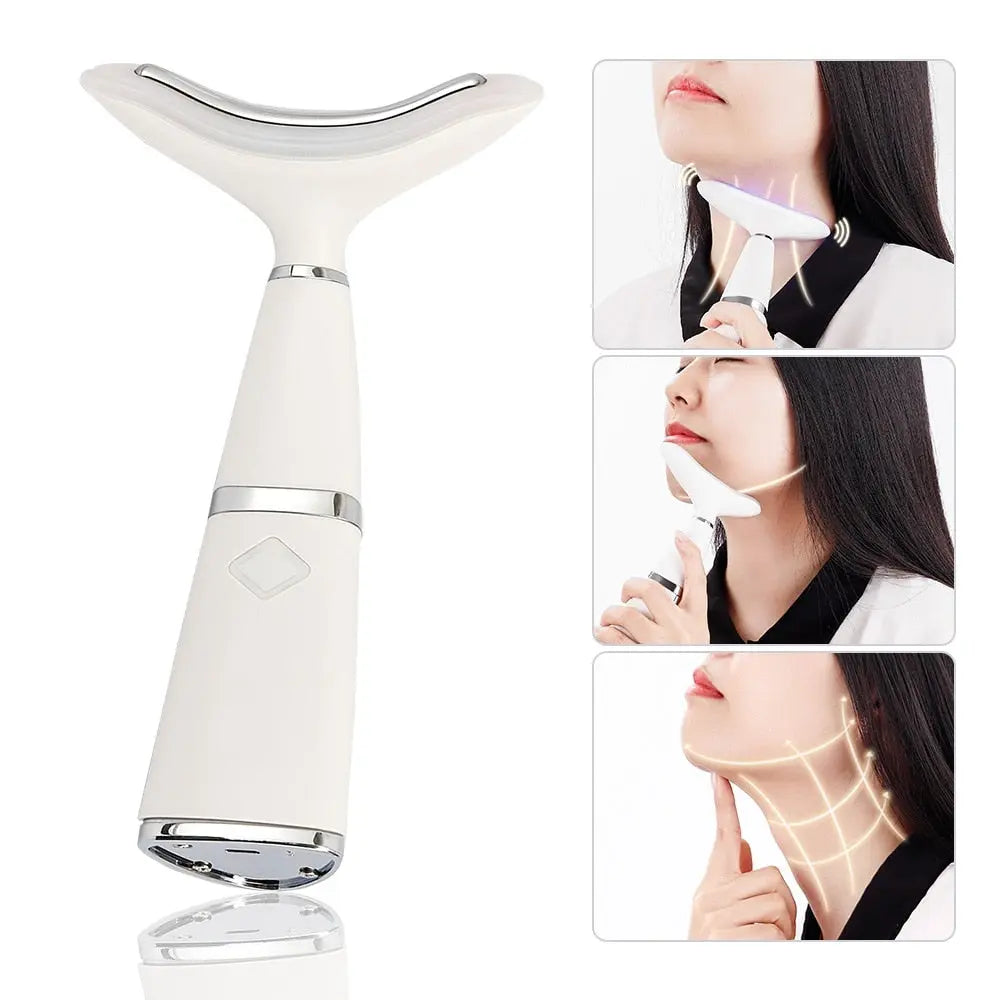 LED Photon Therapy Neck and Face Lifting Vibration Device - GimmeWarehouse