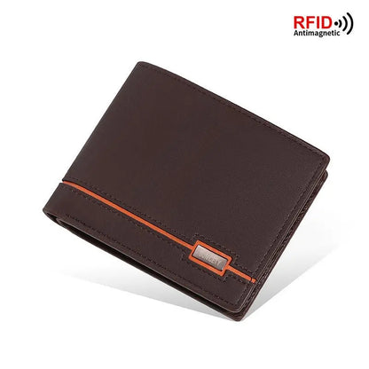 New Korean Youth Leather Zipper Short Men's Wallet Retro US Dollar Wallet Gimme that