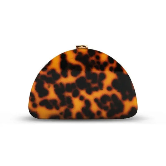 Leopard Print Acrylic Handbag For Ladies - GimmeWarehouse