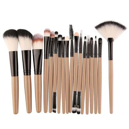 MAANGE 18PCS Makeup Brushes Set For Eyeshadow Foundation Powder - GimmeWarehouse