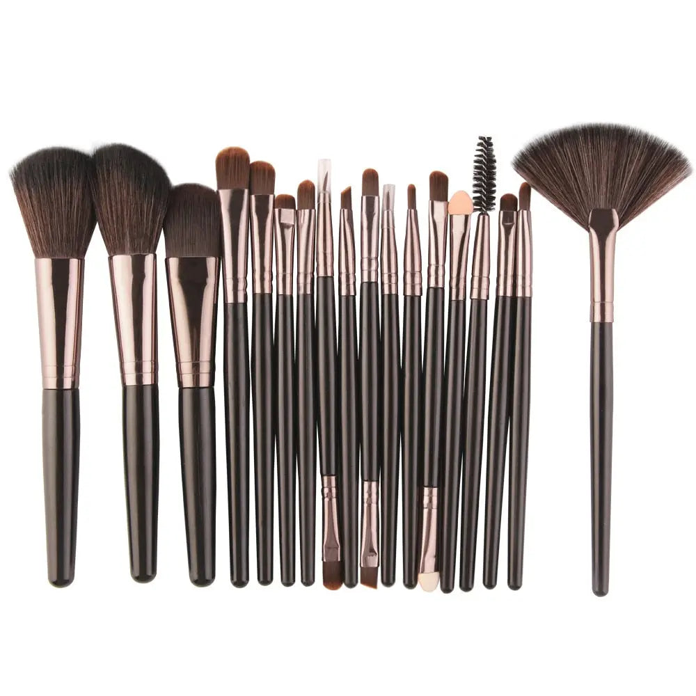 MAANGE 18PCS Makeup Brushes Set For Eyeshadow Foundation Powder - GimmeWarehouse