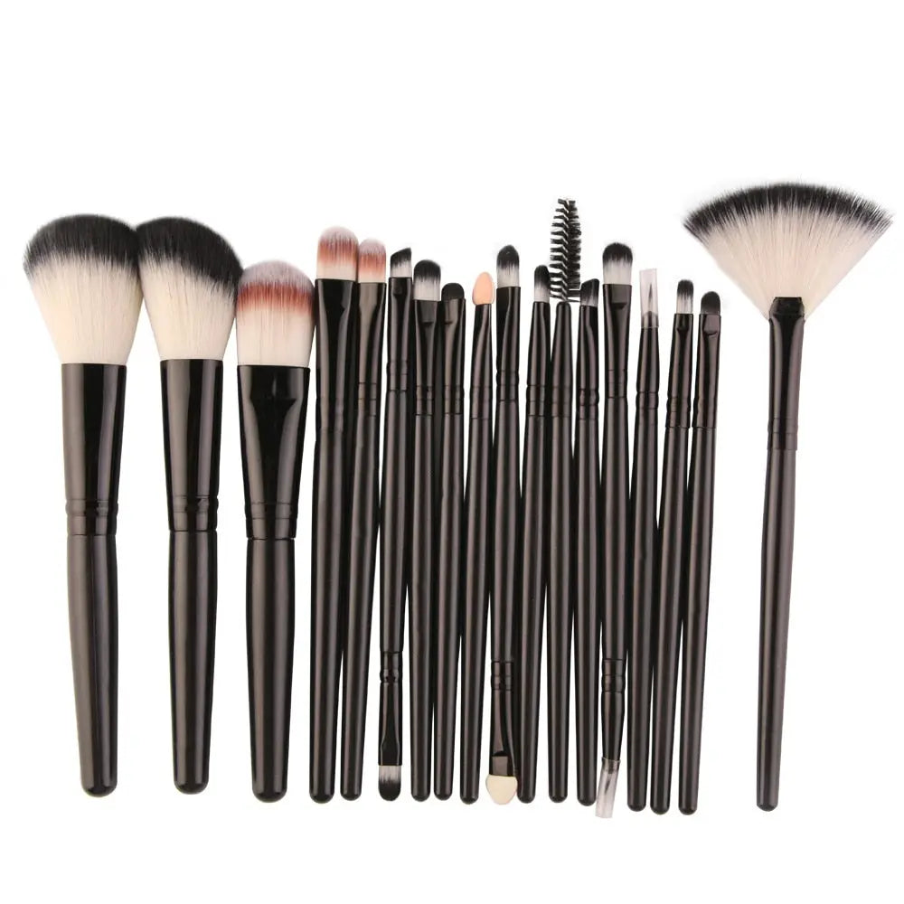 MAANGE 18PCS Makeup Brushes Set For Eyeshadow Foundation Powder - GimmeWarehouse