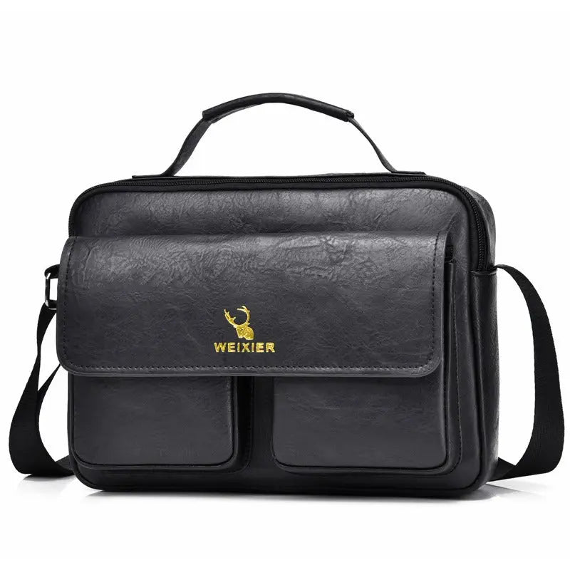 Men's Business Satchel Single Shoulder Bag Cross Body Large Capacity Single Shoulder Leisure Bag Messenger Bag Gimme that