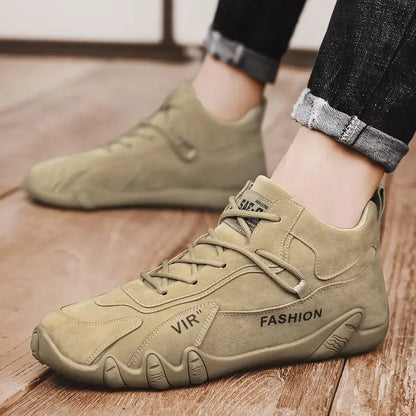 Men's Work Shoes For Construction Site Wear Resistant High Top Board Shoes Sports Casual Work Clothes Fashionable Shoes Gimme that