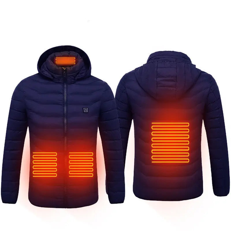 New Heated Jacket Coat USB Electric Jacket Cotton Coat Heater Thermal Clothing Heating Vest Men's Clothes Winter Gimme that