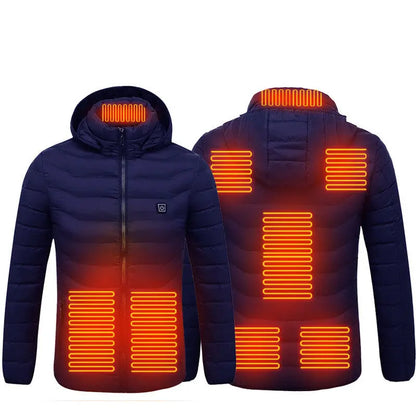 New Heated Jacket Coat USB Electric Jacket Cotton Coat Heater Thermal Clothing Heating Vest Men's Clothes Winter Gimme that