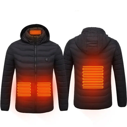 New Heated Jacket Coat USB Electric Jacket Cotton Coat Heater Thermal Clothing Heating Vest Men's Clothes Winter Gimme that