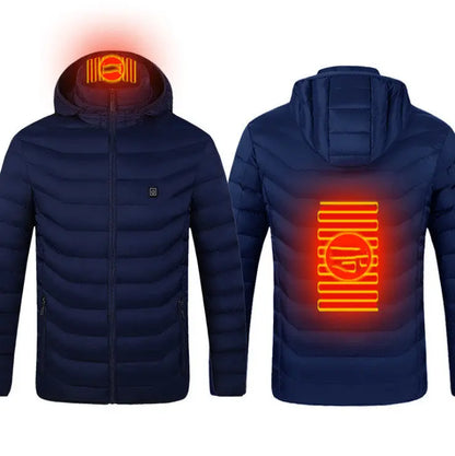 New Heated Jacket Coat USB Electric Jacket Cotton Coat Heater Thermal Clothing Heating Vest Men's Clothes Winter Gimme that