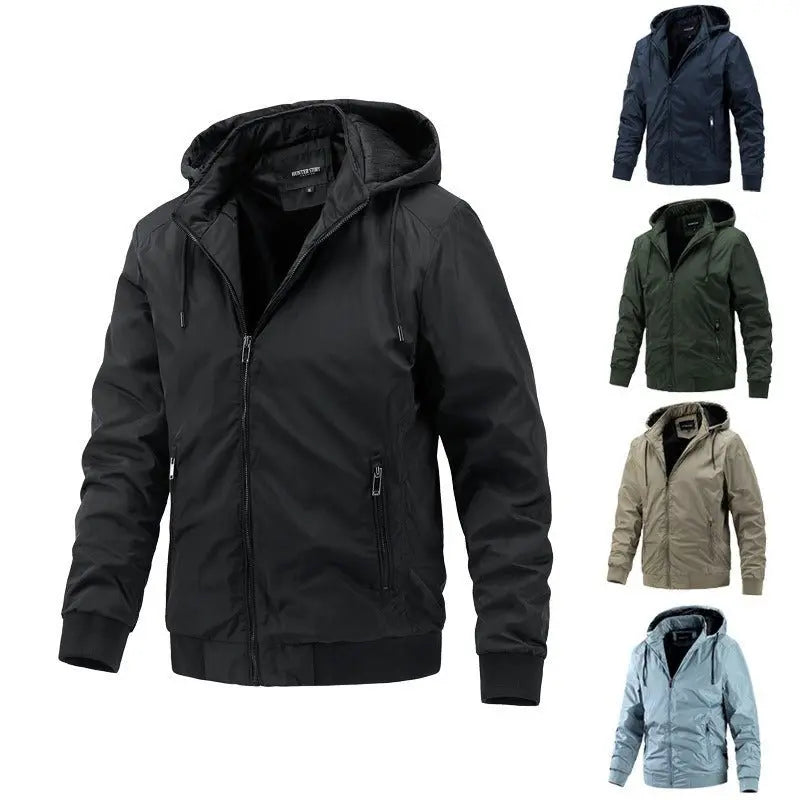 Men's Spring and Autumn Removable Hooded Jacket Casual Sports Thin Cotton Coat Business Fashion Men's Wear Gimme that