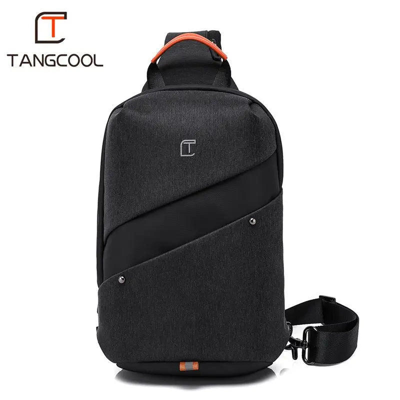 New Chest Bag Men's Korean Version Messenger Bag Men's Trend Usb Shoulder Bag Sling Bag Gimme that